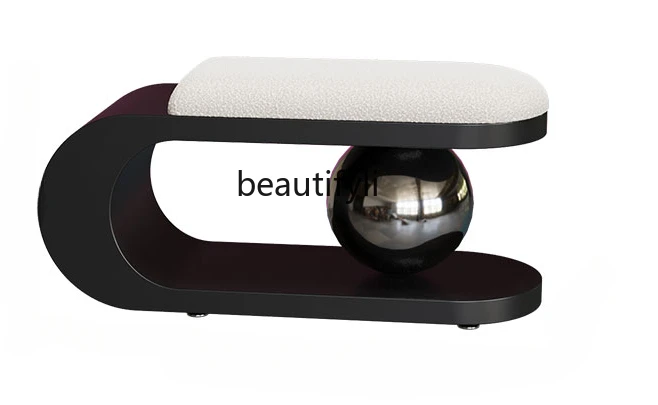 

Nordic Home Shoe Changing Stool Living Room Strip Sofa Stool Light Luxury Bedroom Simple Bed End Stool Designer Art