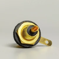 10/20/40PCS Gold-Plated RCA Jack Connectors, Zinc Alloy Single AV Coaxial Socket for Audio Video Panel Mount Applications 4