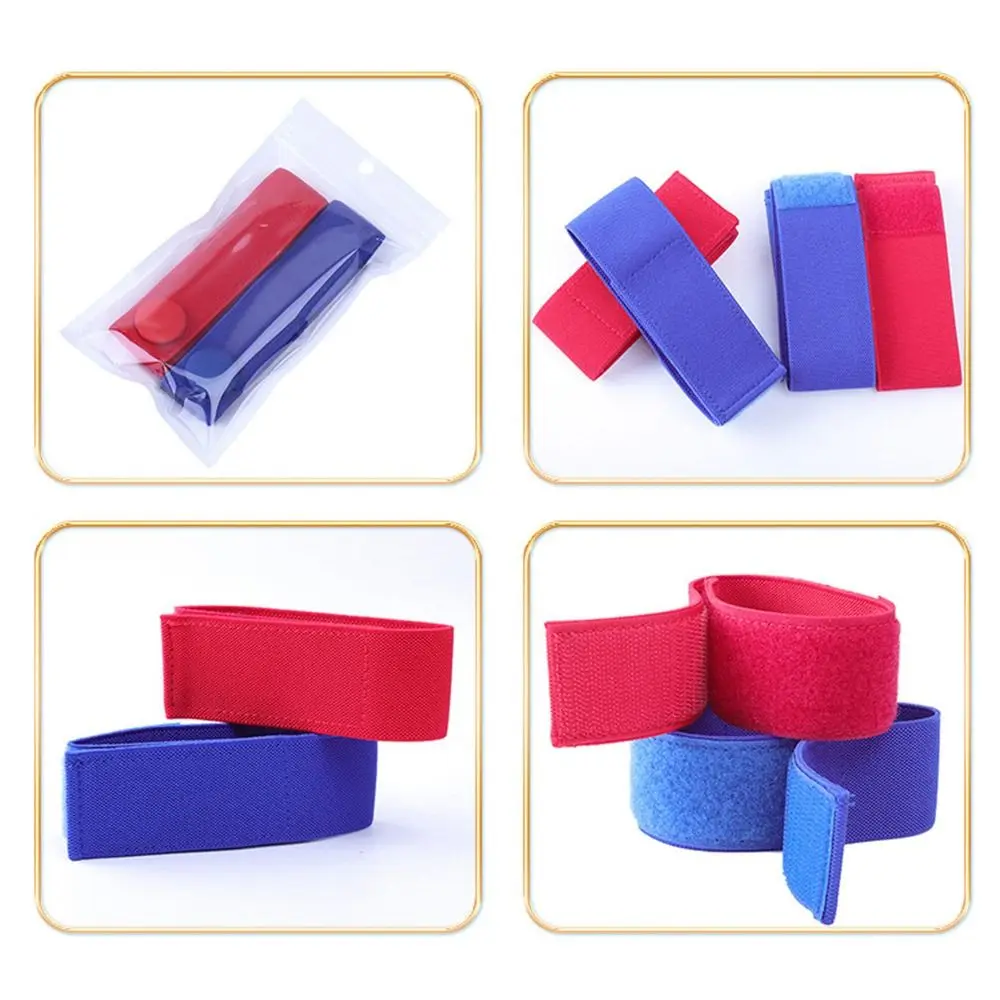 2PCS Hochflexible Hämodialyse Tourniquet Rot Blau Verlängern Riemen Dialyse Tourniquet Flexible Schnalle Pflege – Detail 3