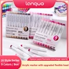 Languo 9/144 Colors Acrylic Marker Pen Soft Head for Artist Rock Painting Glass Ceramic DIY Crafts Graffiti Acrylic Paint Pens 1