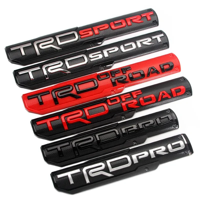 

ABS Car Rear Trunk Fender Side Badge TRD Pro Bro Sport Off Road Sticker for Camry Corolla Yaris Hilux Rav4 Prius CHR Avensis GR