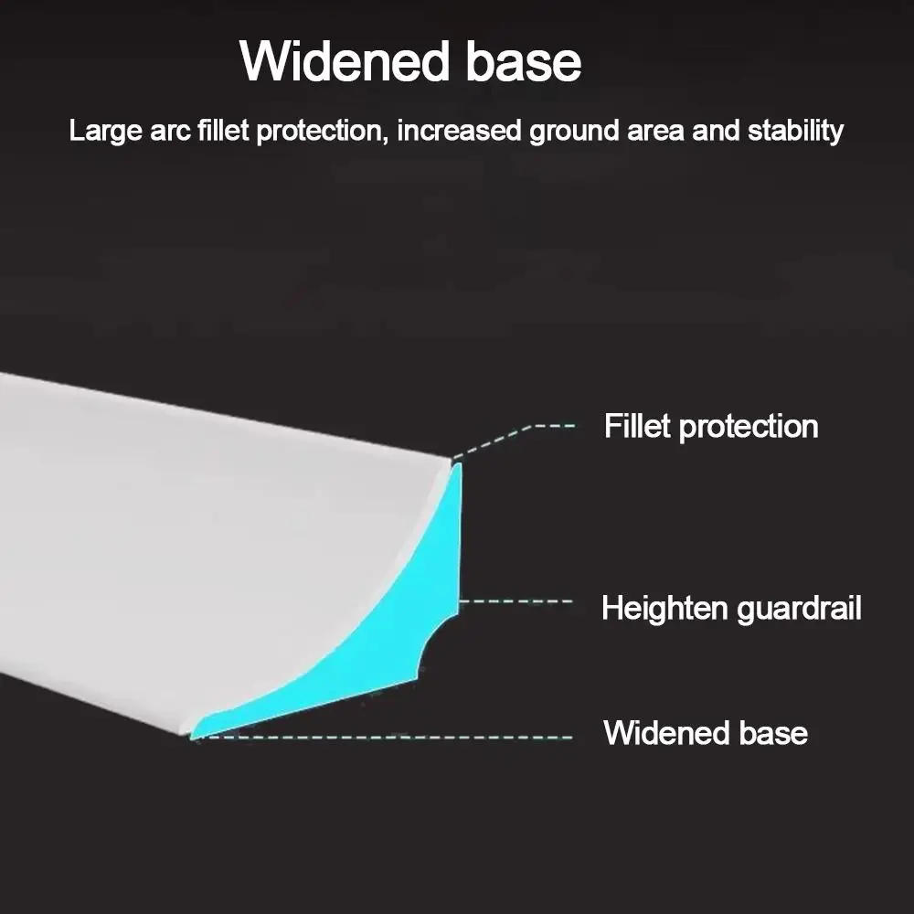 Description Picture 6 of itemShower Dam Silicone Dry and Wet Separation Door Bottom Sealing Strip Self-Adhesive Water Stopper Water Retaining Strip