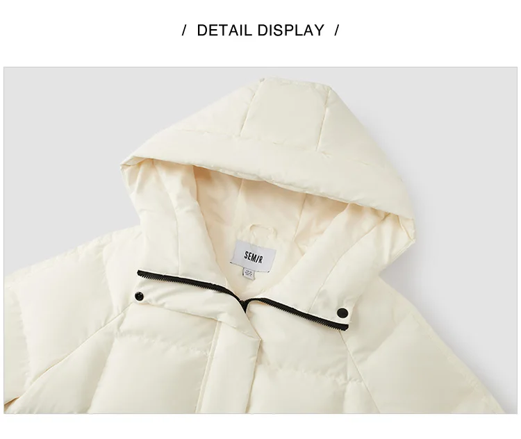 Down Jacket Women Loose Hooded New Winter Waterproof and Windproof Outerwear