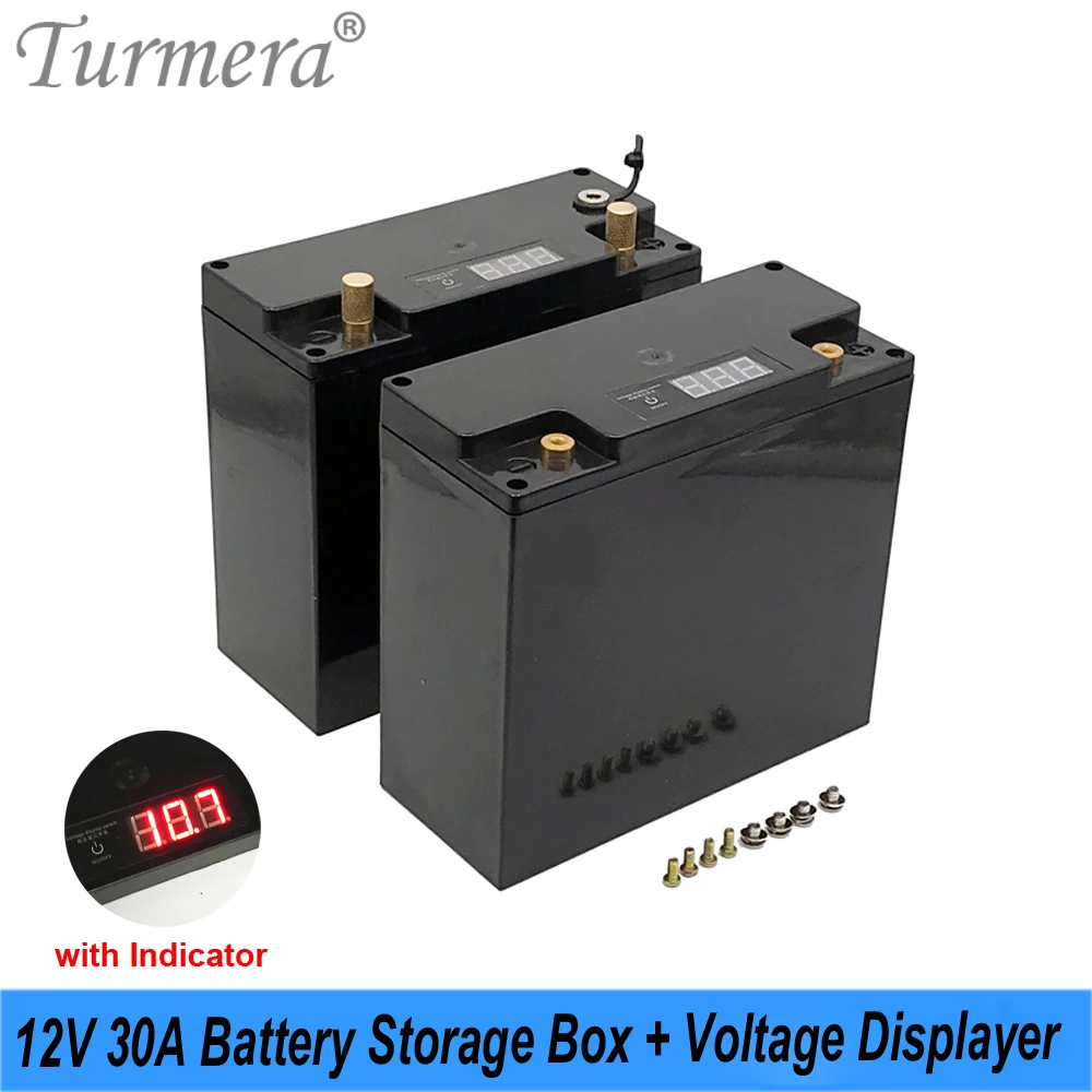 Turmera 12v 30a Ups Lithium Battery Box With Voltage Display Dc
