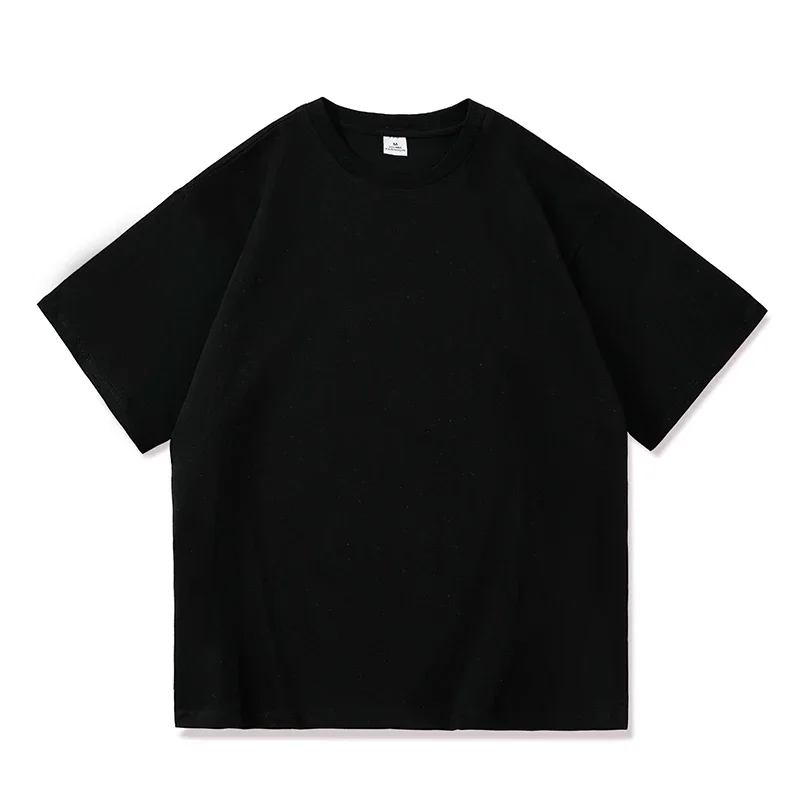 남성용 기본 100% 코튼 소프트 티셔츠, 데일리 캐주얼 O넥, 루즈한 단색 상의, S-3XL 블랙 화이트 레드 블루, 여름 신상