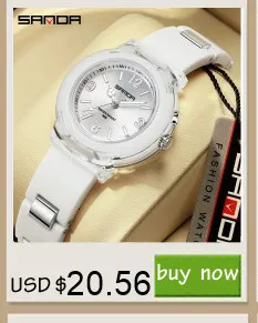 SANDA 9072 Students Watches New Design Soft TPU Strap Water Resistant Quartz Movement Outdoor Sports Analog Wrist Watch