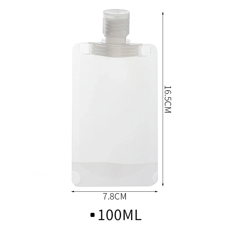 Travel-Friendly Refillable Cosmetic and Shampoo Bags - 30/50/100ml