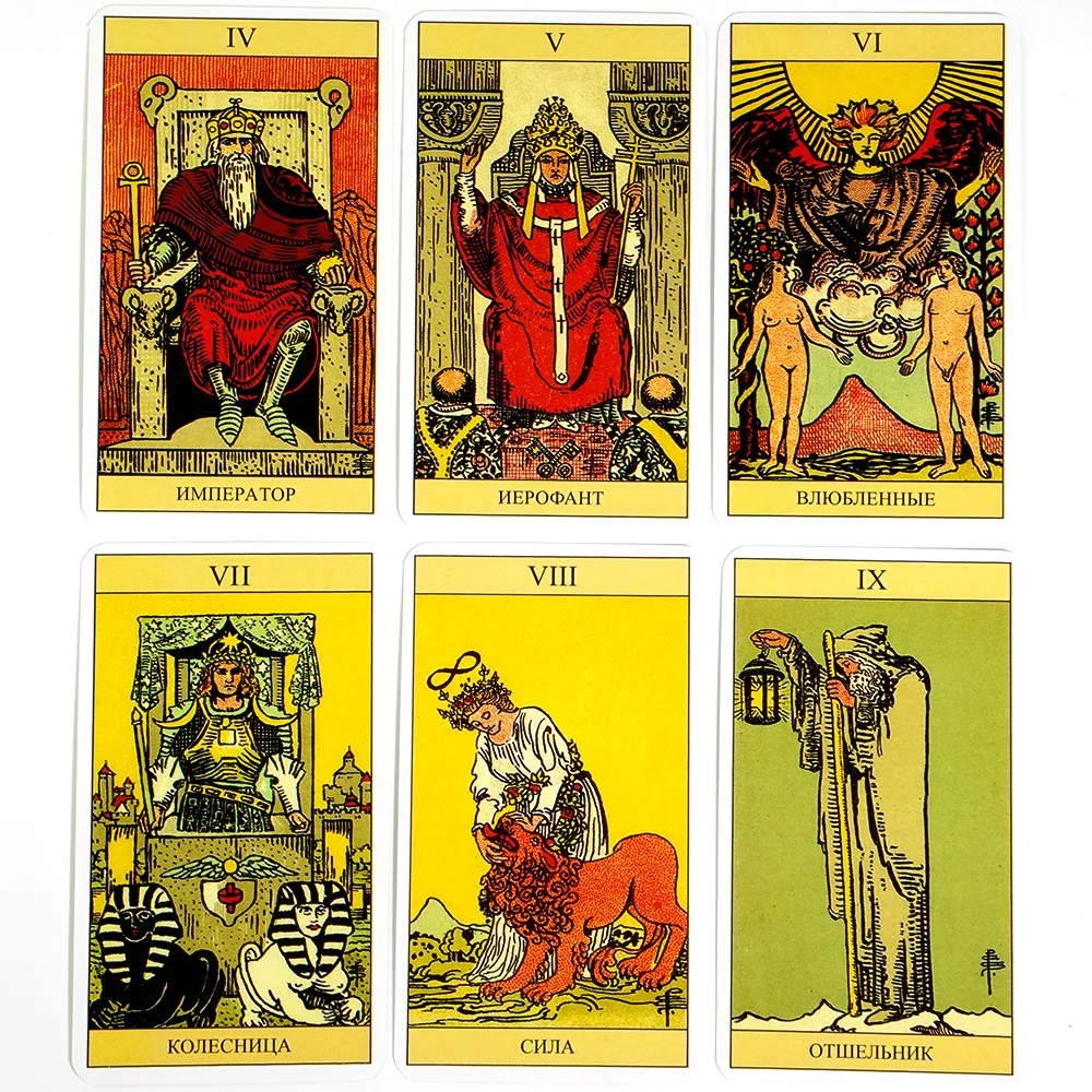 Tarot Cards Rider Waite Tarot Board Game Divination Cards Oracle Russian Spanish English Version for Beginners Party Game Toy