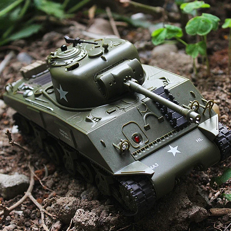 Remote Control 1/30 Henglong Tank Sherman Vs Pershing Infrared Battle Tank 2.4ghz Rc Battling Panzer Us Surprise Model Gift