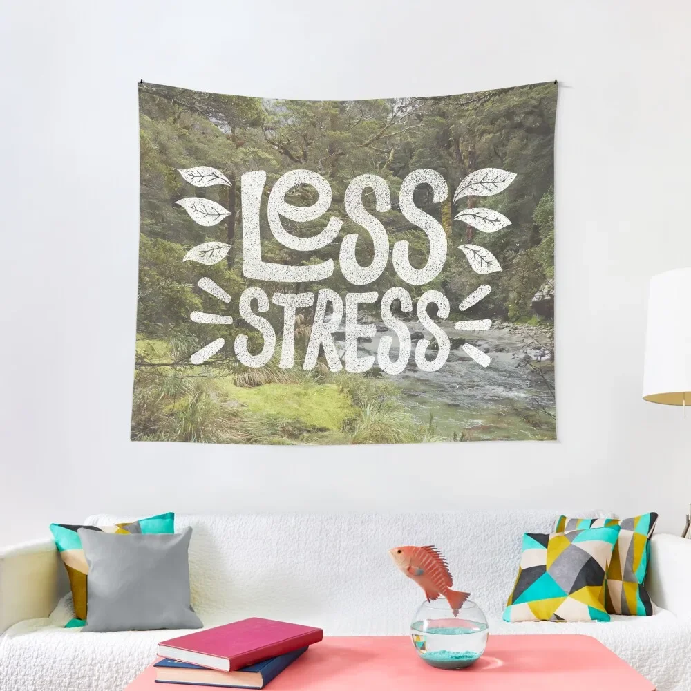 

Less Stress Tapestry Kawaii Room Decor Decoration Wall Funny Room Decoration Korean Style Tapestry