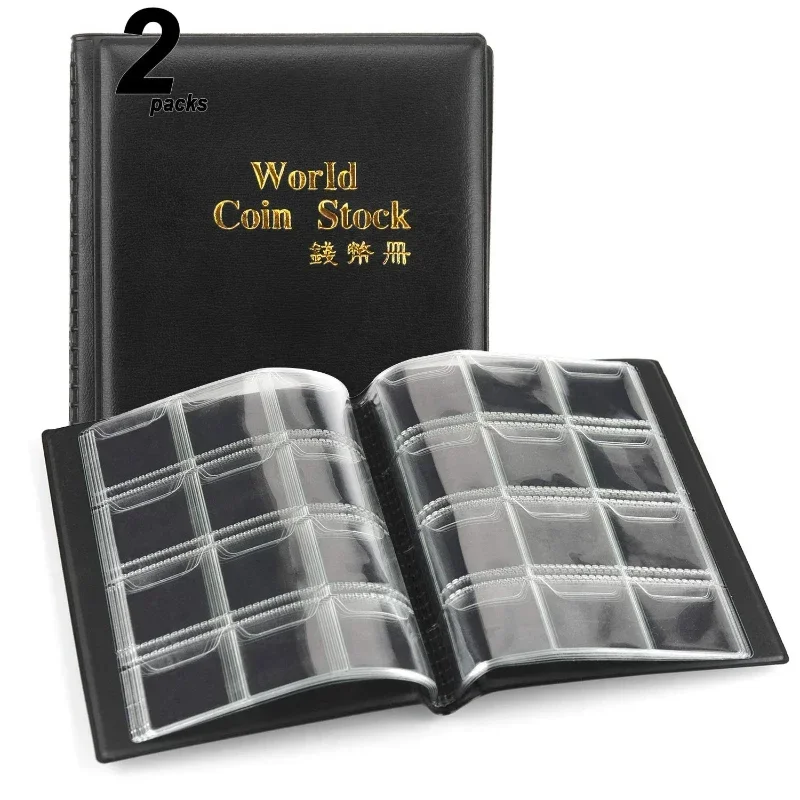 Coins Collection Album 120 Pocket Albums Books For Coin Collectors Organisers Home Decor Holders