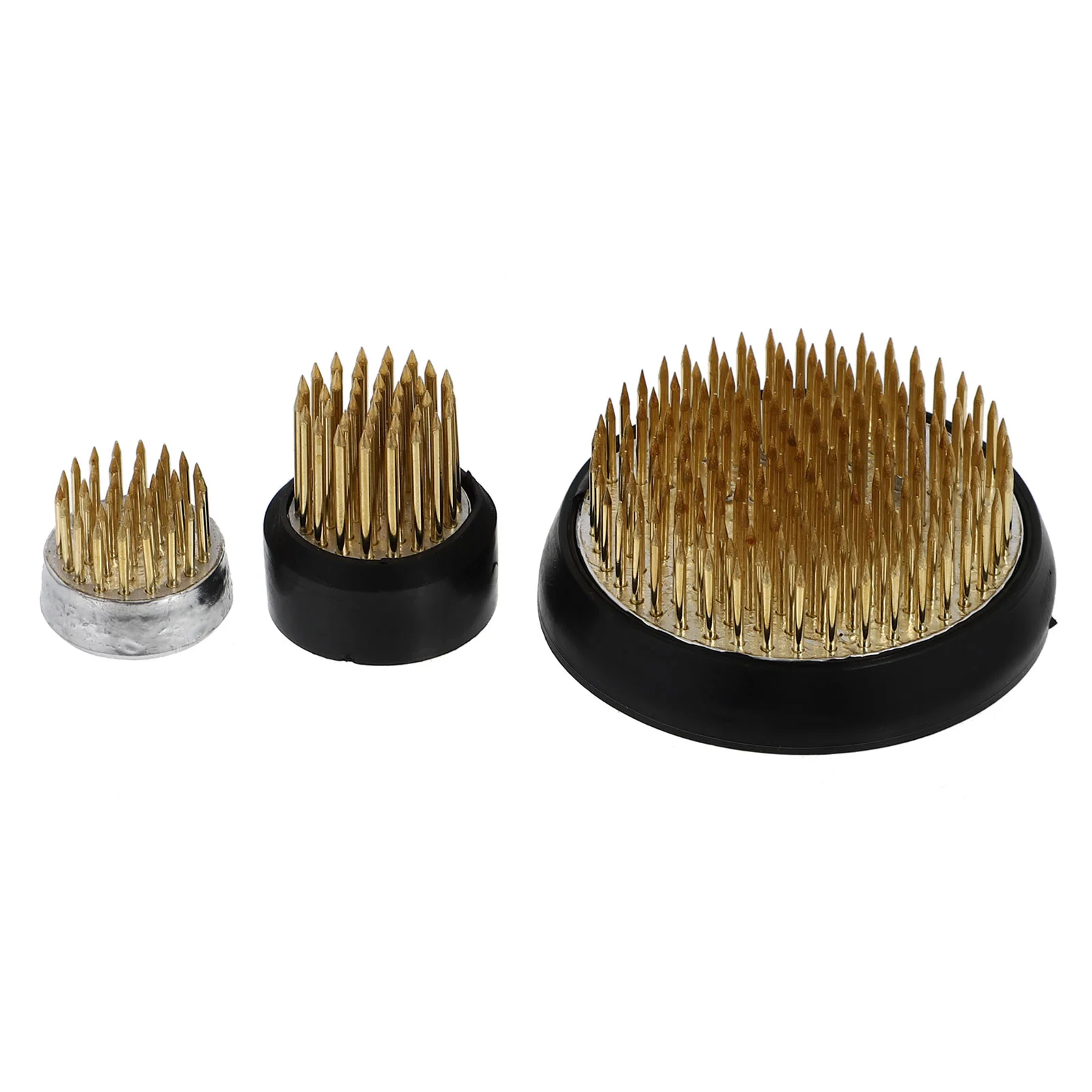 

3 Pcs Plant Jianshan Flower Arrangement Vase Floral Pin Stainless Steel Needle Fixation Holder