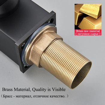 LED Bathroom Basin Faucet Waterfall Outlet Black Cold And Hot Mixer Deck Installation Crane Kitchen Sink Tap With Light 3