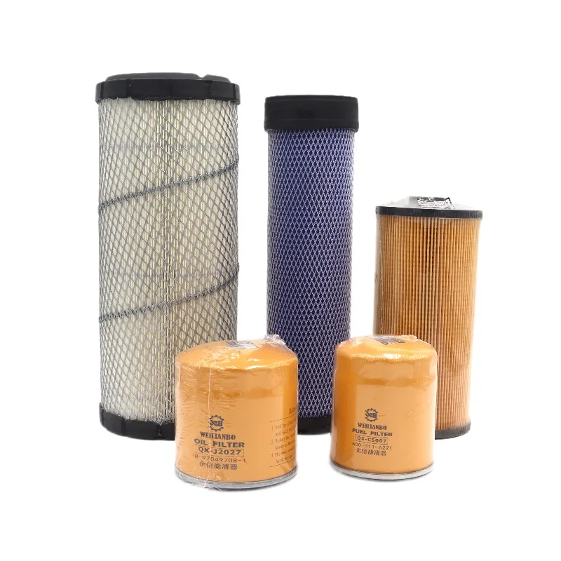 

For Sany Sy55c 60 65 75c-8-9 Machine Diesel Filter Oil Paper Diesel Air Hydraulic Filter Element Excavator Accessories