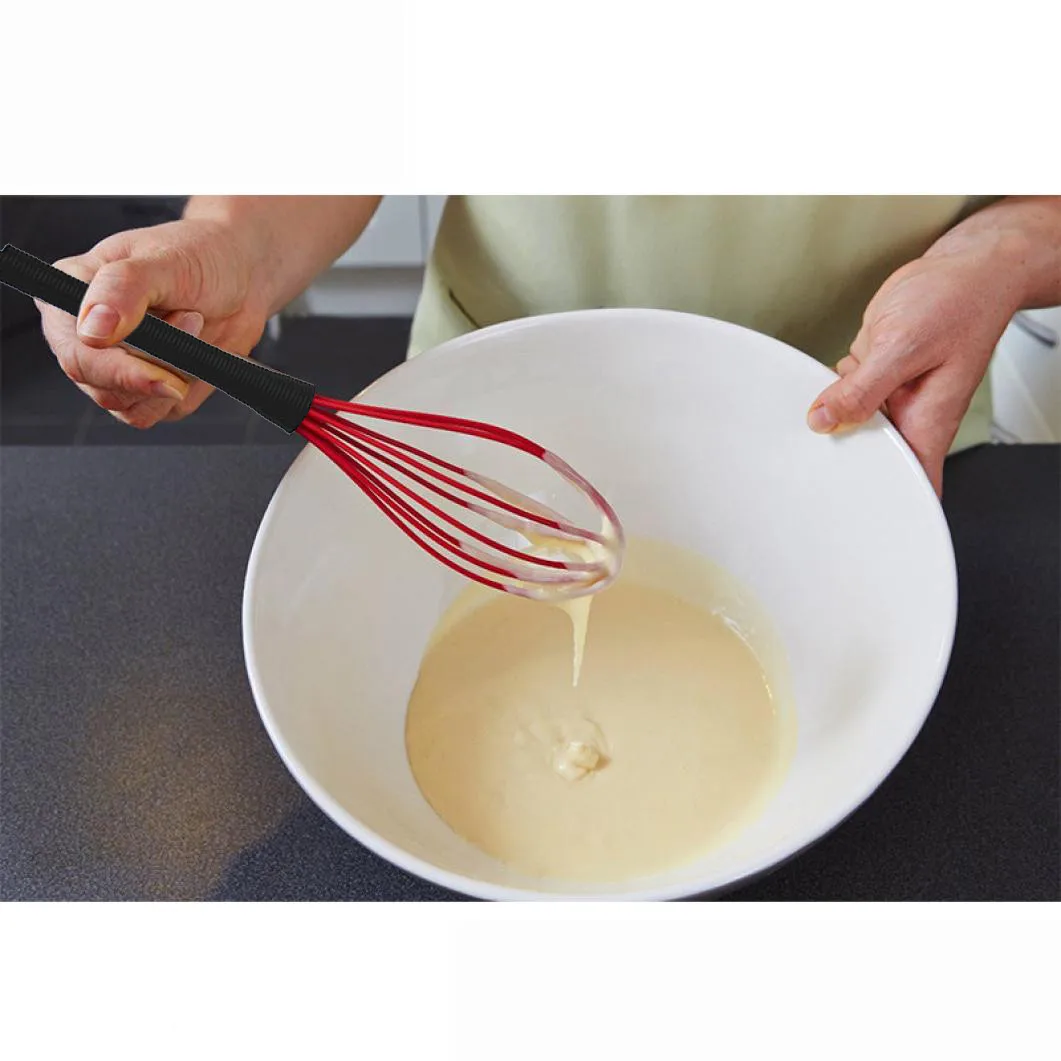 1Pc Random Color Silicone Egg Whisk, Cream Whisk, Stirring Baking Tools,  Egg Stick Manual Mixer, With Wooden Non-Slip Handle, Non-Slip, Easy To  Clean, Manual Whisk, Egg Beater For Kitchen, Suitable For Cream