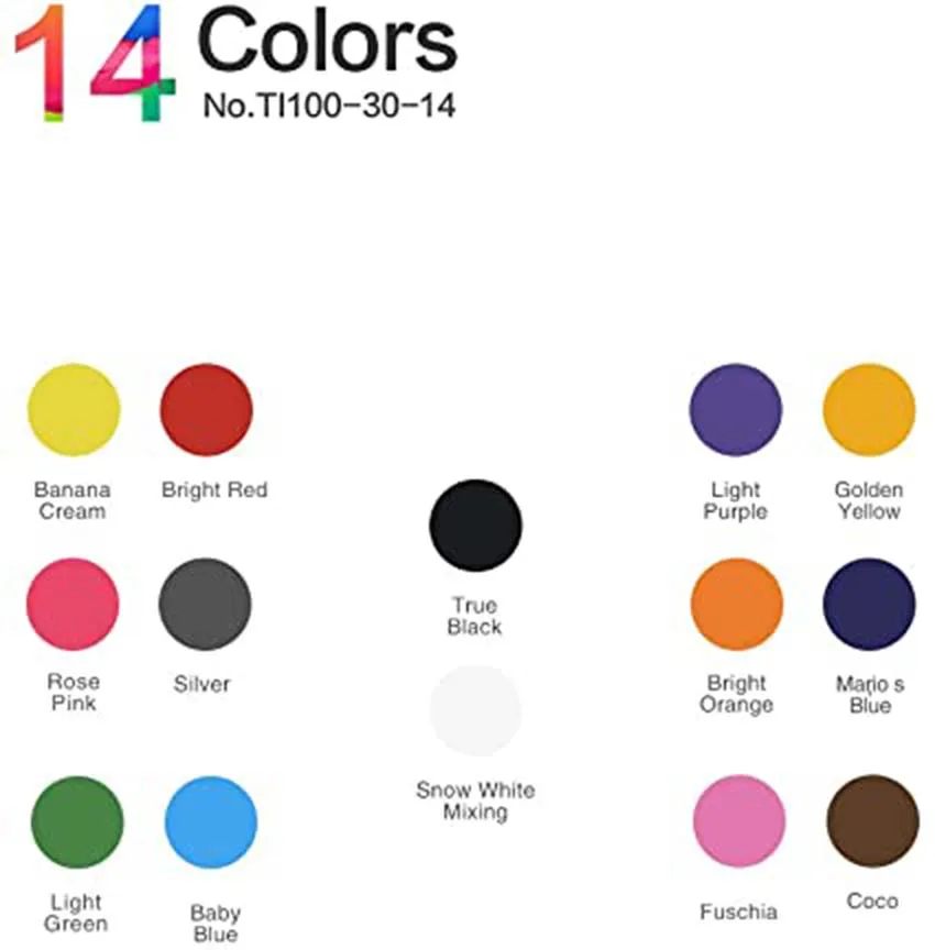 Tattoo Ink Set Make-up Art Pigments 14PCS Eyeliner Pen Tattoo Cosmetics Lip Gloss