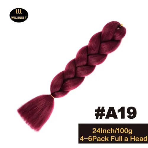Long 24Inch Jumbo Braid Extensions Cos Synthetic Braiding Hair Afro Ombre Color Kanekalon Hair for Children/Women Braid - Image 30