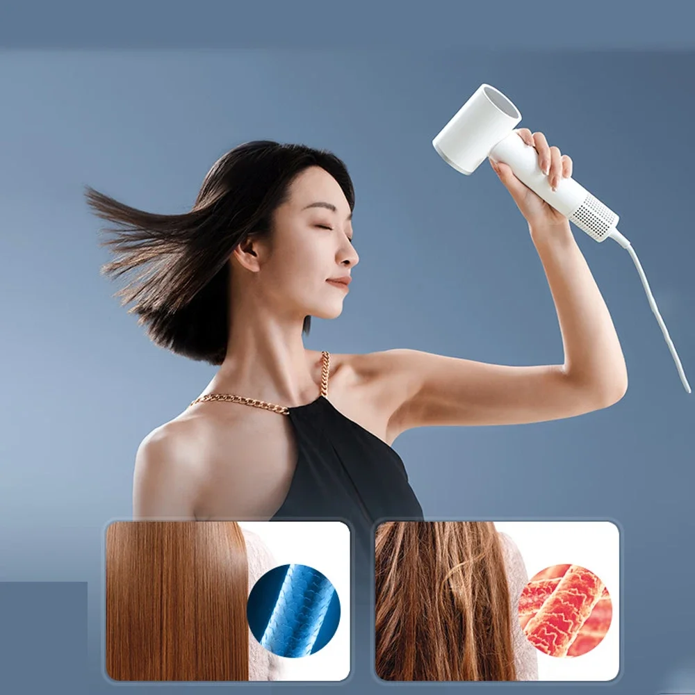 

ROIDMI Mini Hair Dryer Price High speed 65m/s Fast airflow Low noise Intelligent temperature control 20 million negative ions