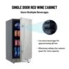 15 Inch Outdoor Beverage Fridge Weather Proof Stainless Steel Cooler,80 Cans Under Counter Built-In or Freestanding Beer Fridge 5