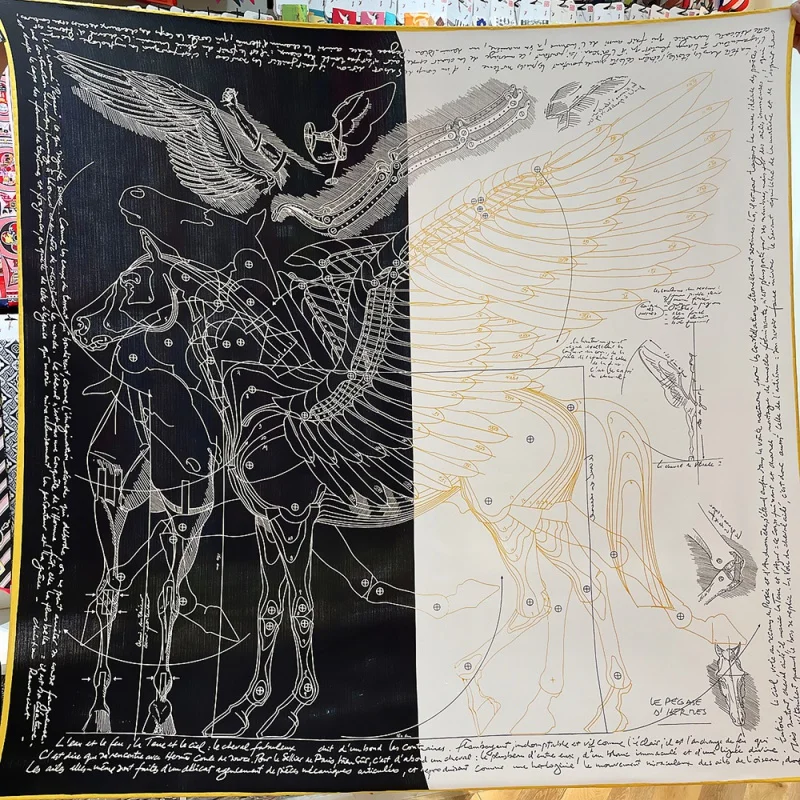 

Mid-Ancient Pegasus ~ 130cm New Kweichow Moutai Feather Women's Imitation Silk Wool Versatile Air Conditioning Warm Shawl Scarf