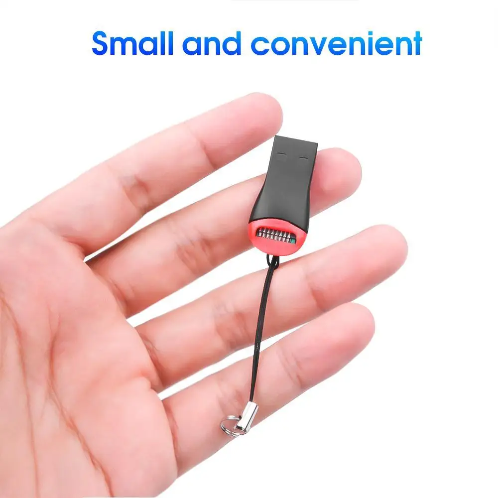 휴대용 USB 2.0 TF 플래시 메모리 마이크로 SD/TF 카드 리더 어댑터, 노트북, 미니 휴대 전화 메모리 카드 리더 ...