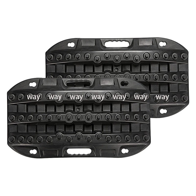Super-tough Nylon 58cm Car Recovery Traction Boards Emergency Mini-size Tracks Traction Mat for Off-Road Sand Mud Snow Rescue
