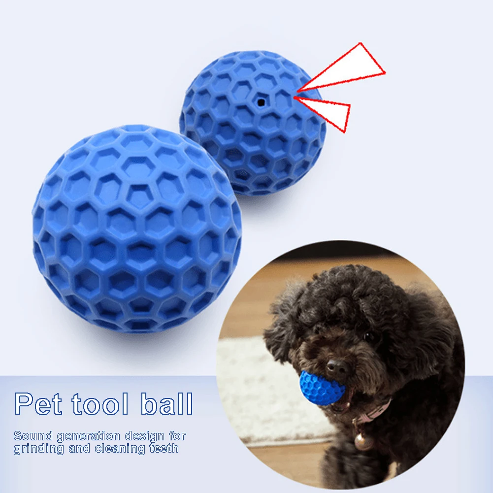 Squeaky Dog Rubber Toy Bite-resistant Pet Dog Chewing Toy Elastic Pet Tooth Cleaning Toys Rubber Ball Toy Ball for dog 4