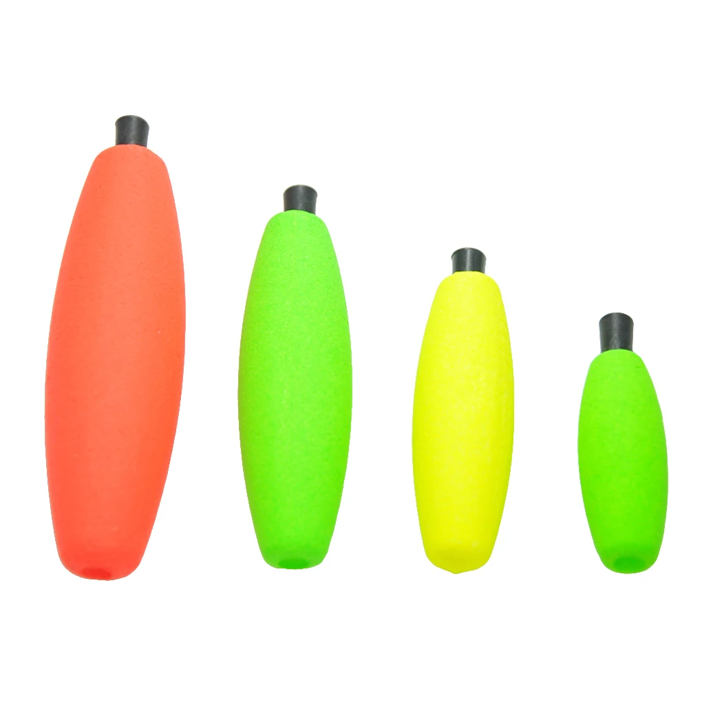 

Pack of 12 Fishing Buoys Portable Plastic Freshwater Saltwater Bobber Tackle