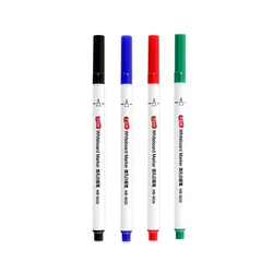 Set of 4/12 Extra Fine Tip Multicolour Dry Erase Markers for Office and School Whiteboards (4 mixed A)