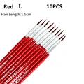 10pcs Red L