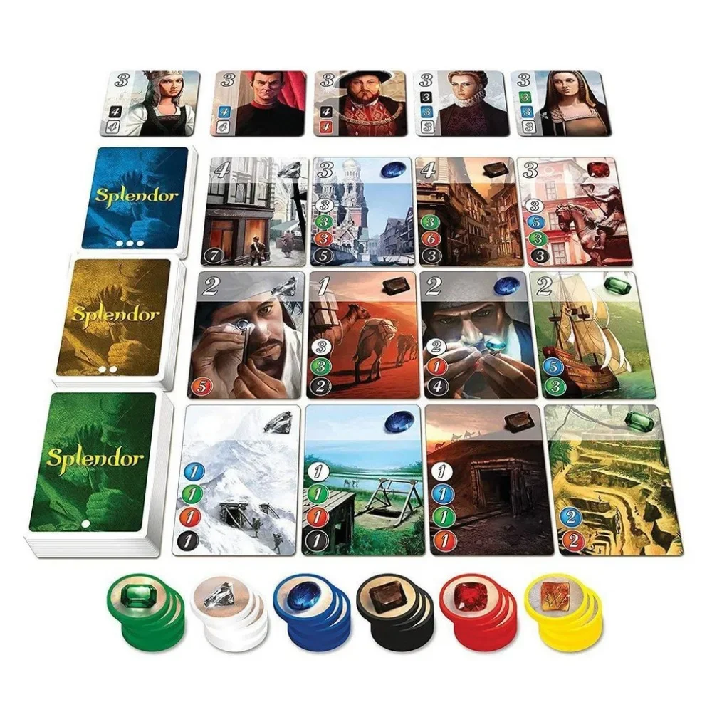 Splendor Board Game Marvel Board Game Jewel Pad English Battle Party Friends Party Role Play Game Collection