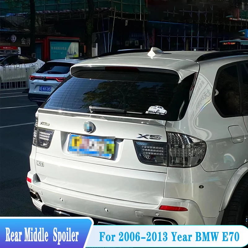 For 2006-2013 BMW X5 E70 Rear Middle Spoiler Wings Tail Lip Spoiler ABS Plastic Tuning Body Kit Accessories Styling
