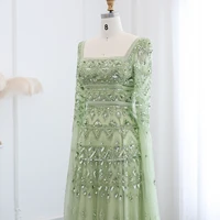 قال شارون-فستان سهرة بأكمام كاب للنساء ، نبيذ أحمر ، عربي ، بورجوندي ، أنيق ، دبي ، فساتين حفلات زفاف ، فاخر ، SS461 ، 1