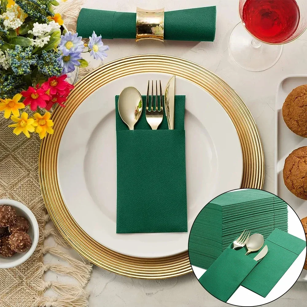Personalized Wedding Engagement Dinner Napkins Anniversary Birthday Party Bridal Shower Table Decoration Bar Napkin 50PCS