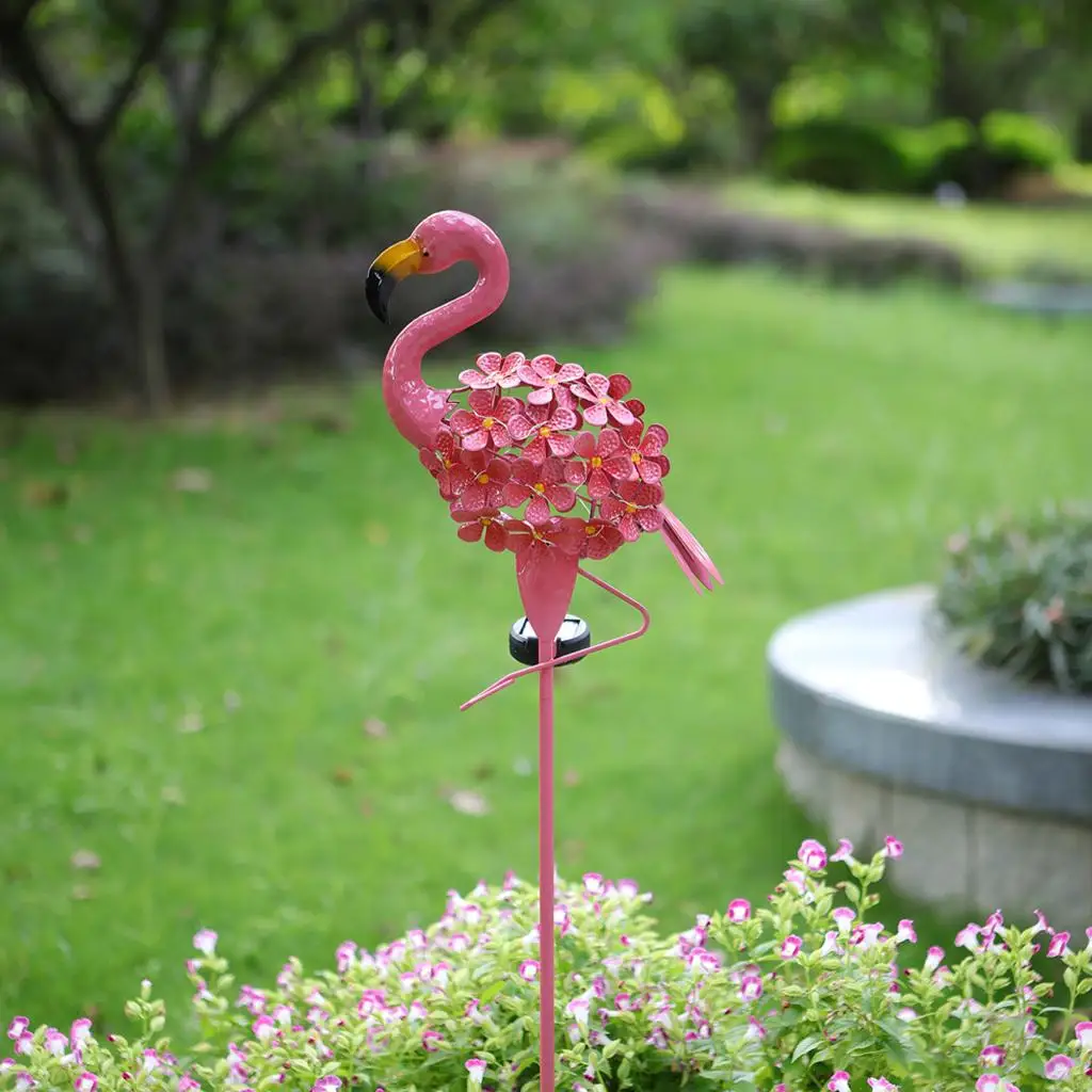 Outdoor Solar Flamingo Garden Lights Ground Path Lights for Wedding Party