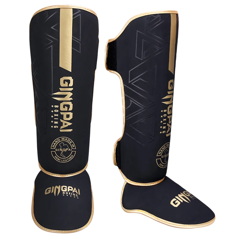 Youth/Adult Kids MMA Boxing Shin Guards Instep Kickboxing Ankle Support Equipment Karate Protectors Sanda Muay Thai Leggings DEO