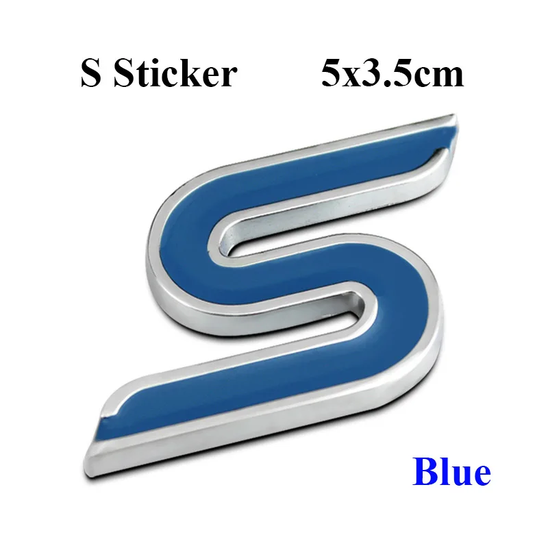 car window stickers 3D Metal Car Rear Trunk Emblem Badge Front Grill RS ST S Logo Sticker For Ford Focus Fiesta Accessories car window stickers Car Stickers