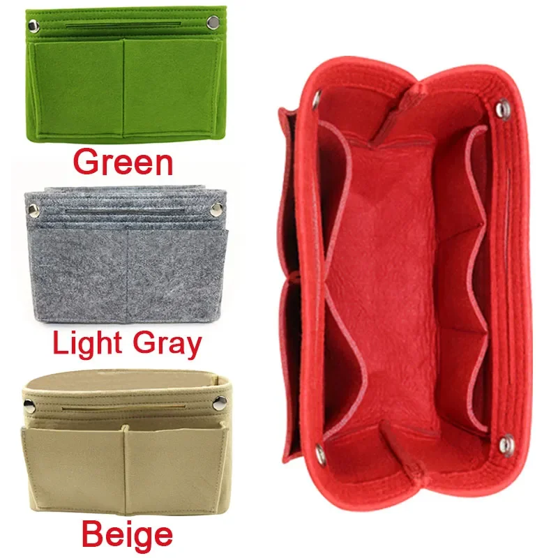 For LV Petite Malle Souple Make up Organizer Felt Cloth Handbag Insert Bag  Travel Inner Purse Portable Cosmetic Bags - AliExpress