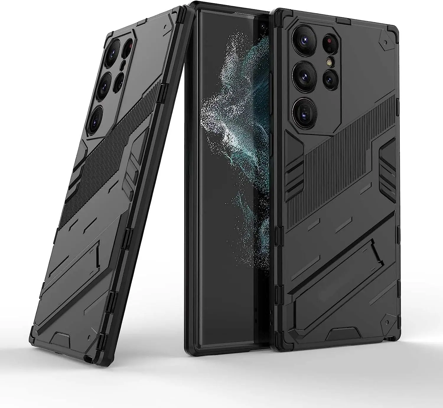 

Чехол для Samsung Galaxy S23/S22 в стиле милитари с защитой от падения, 360 Полноразмерное покрытие корпуса, с подставкой, Прочный противоударный чехол