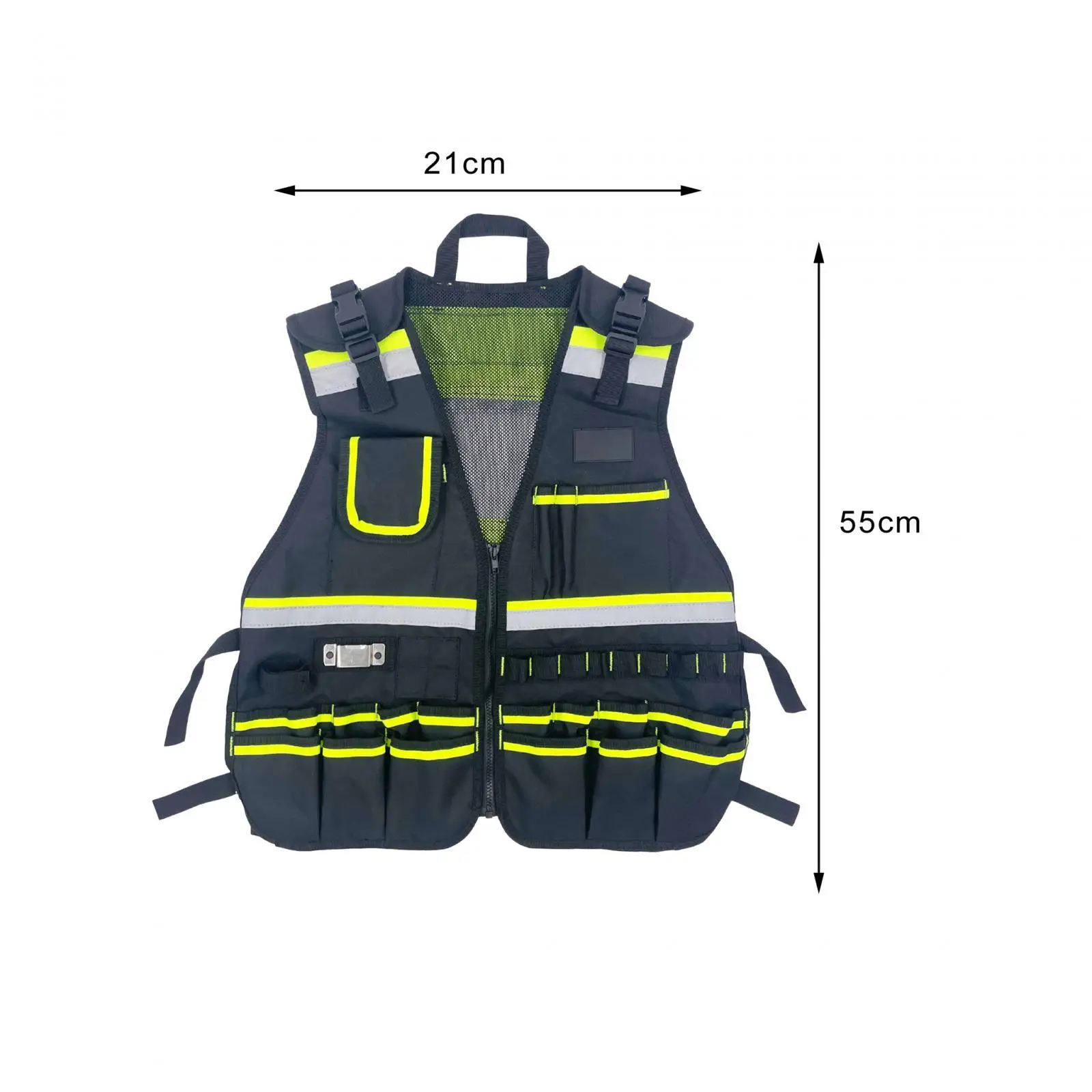 Electrician Tool Vest Adjustable Pouch Organizer for Labor Insurance Maintenance Electrician Carpentry Construction Gardening