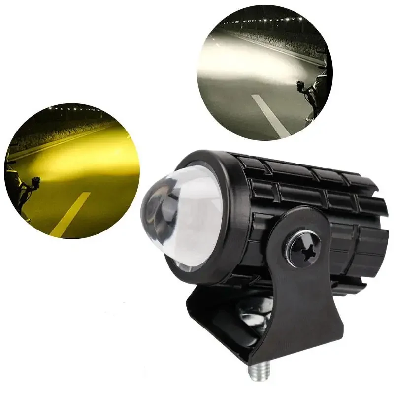 

1pc Mini Driving Light LED Projector Lens Motorcycle Headlight ATV Scooter for Auxiliary Spotlight Lamp Waterproof