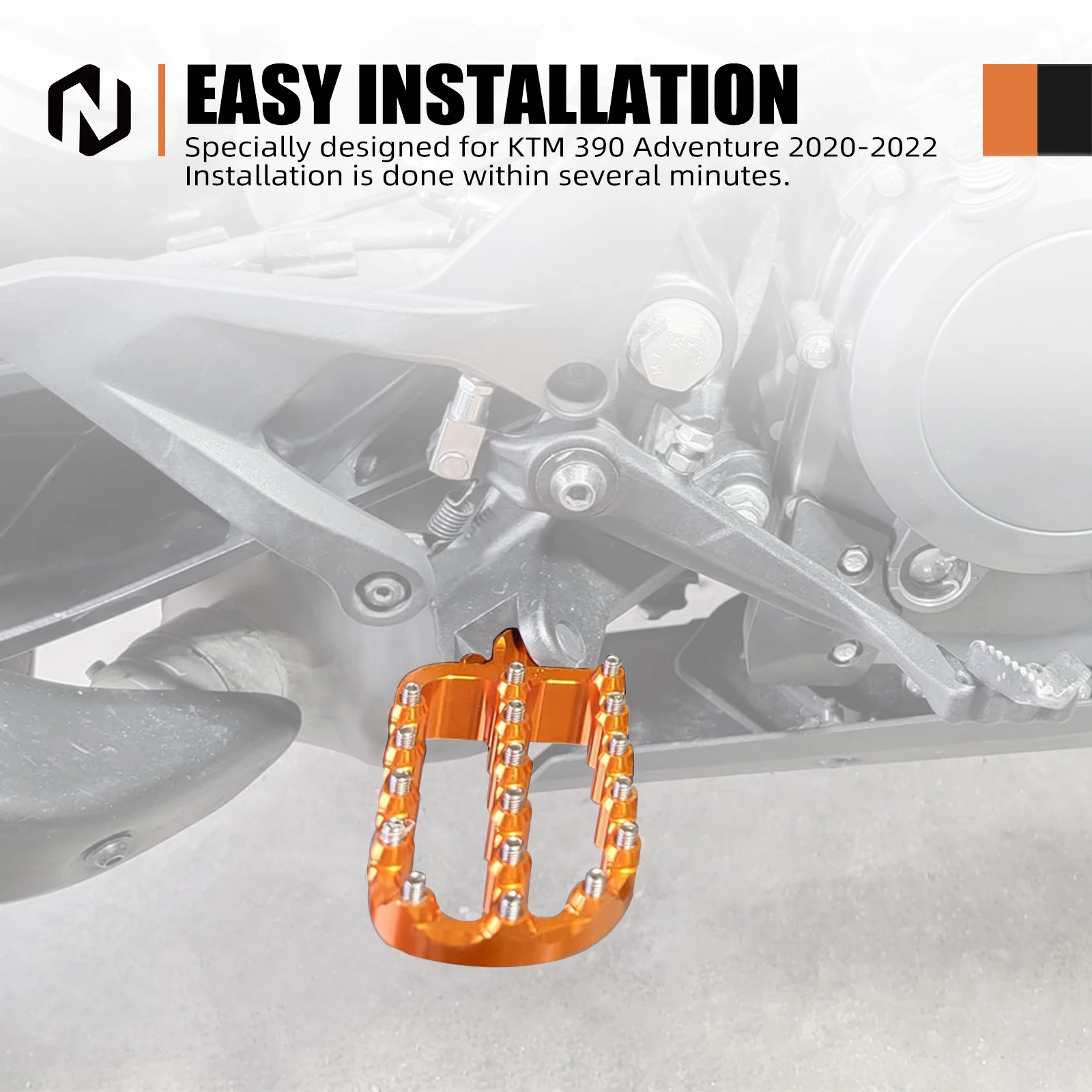 Für KTM 390 Abenteuer 390 ADV 2020-2024 Motorrad Fußrasten Fußrasten Fuß Pedale KTM 390 Abenteuer 2020 2021 2022 2023 2024 – Detail 16
