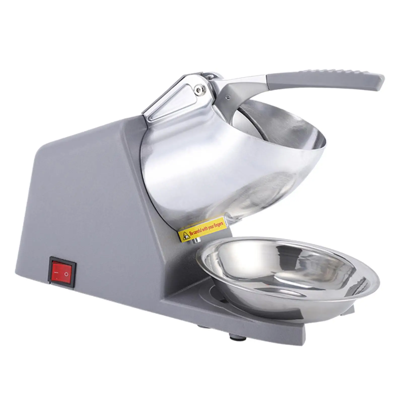 Ice Snow Cone Maker Antisplash Stainless Steel Food-grade Snow Cone Machine Snow Cone Maker Machine Sturdy Electric Ice Crusher 4