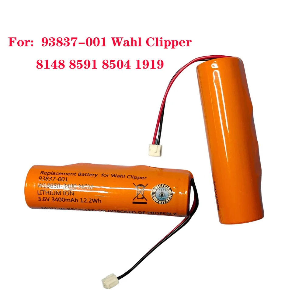 Battery For Wahl Clipper 93837-001 Wahl 8148 8591 8504 1919 3.6V