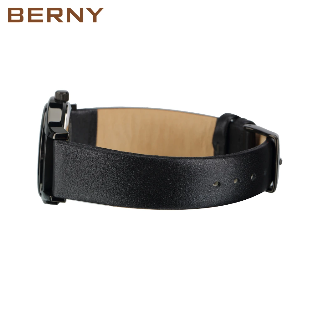 BERNY Japan Quartz Movement Women's Watch  Ladies Small Seconds Clock for Woman Casual Waterproof Business Fashion Wristwatch