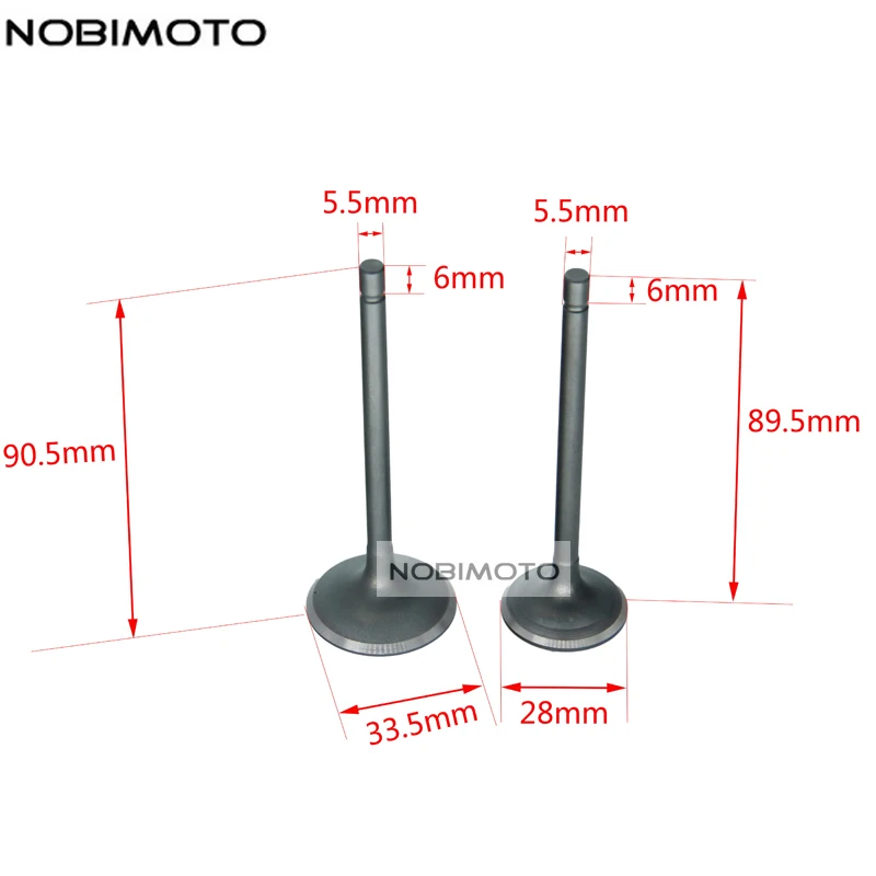 Cg250Cc Cg250 250Cc Valvola Di Aspirazione Valvola Di Scarico Per 250Cc Atv Quad Dirt Bike Moto Go Kart Utv Ssv