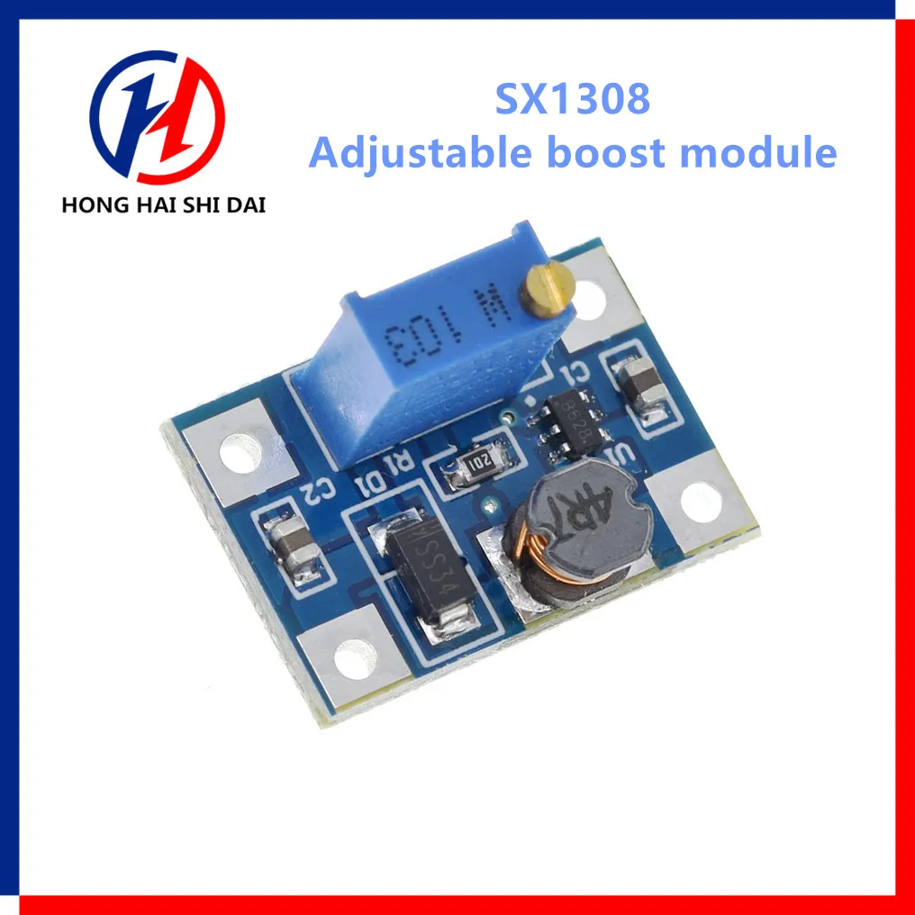 1/5 Pz 2-24V Para 2-28V 2A Dc-Dc Sx1308 Step-Up Módulo De Potência Ajustaivel Step Up Boost Converter Para Kit Fai Da Te