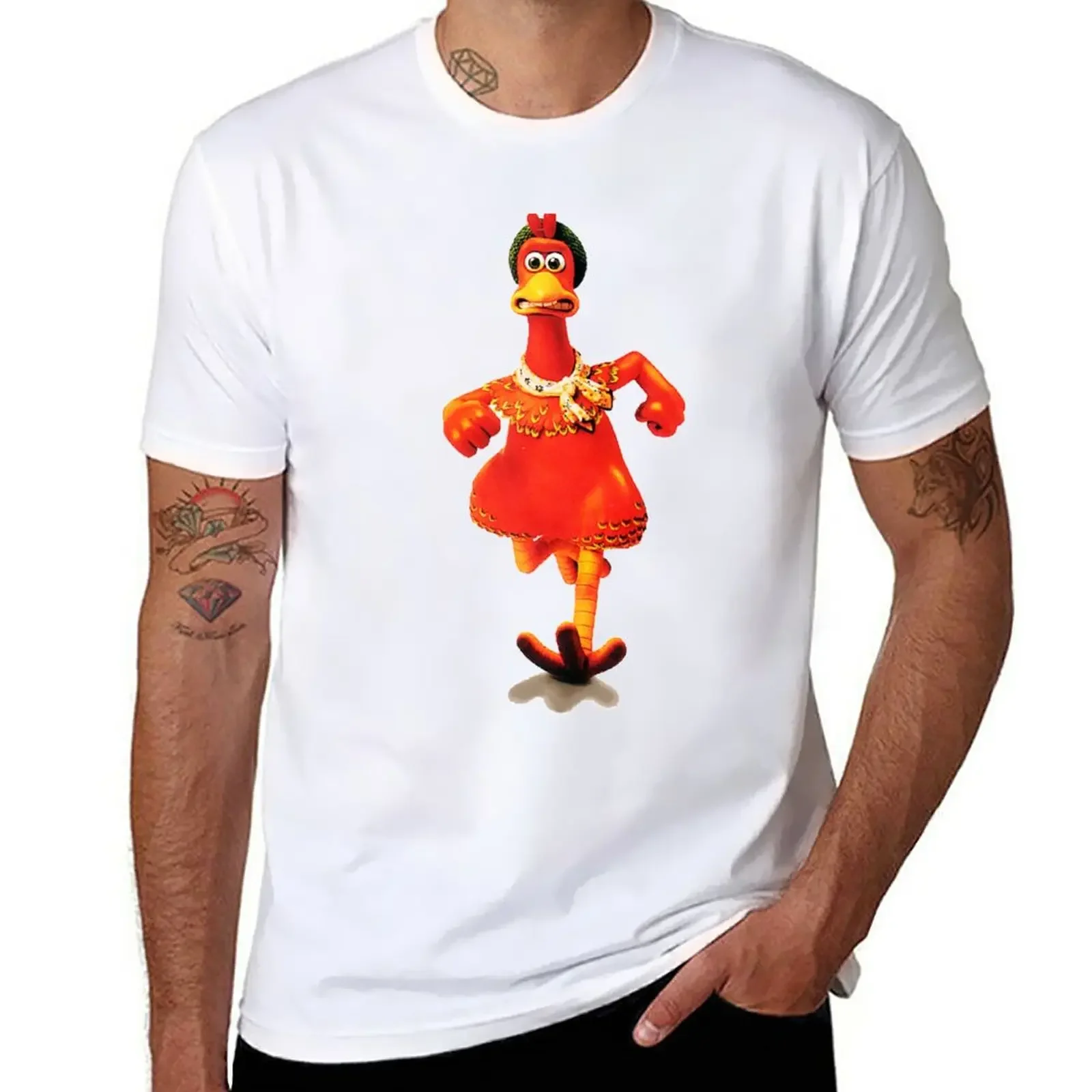 

Chicken run T-Shirt summer top for a boy plain oversized t shirts for men