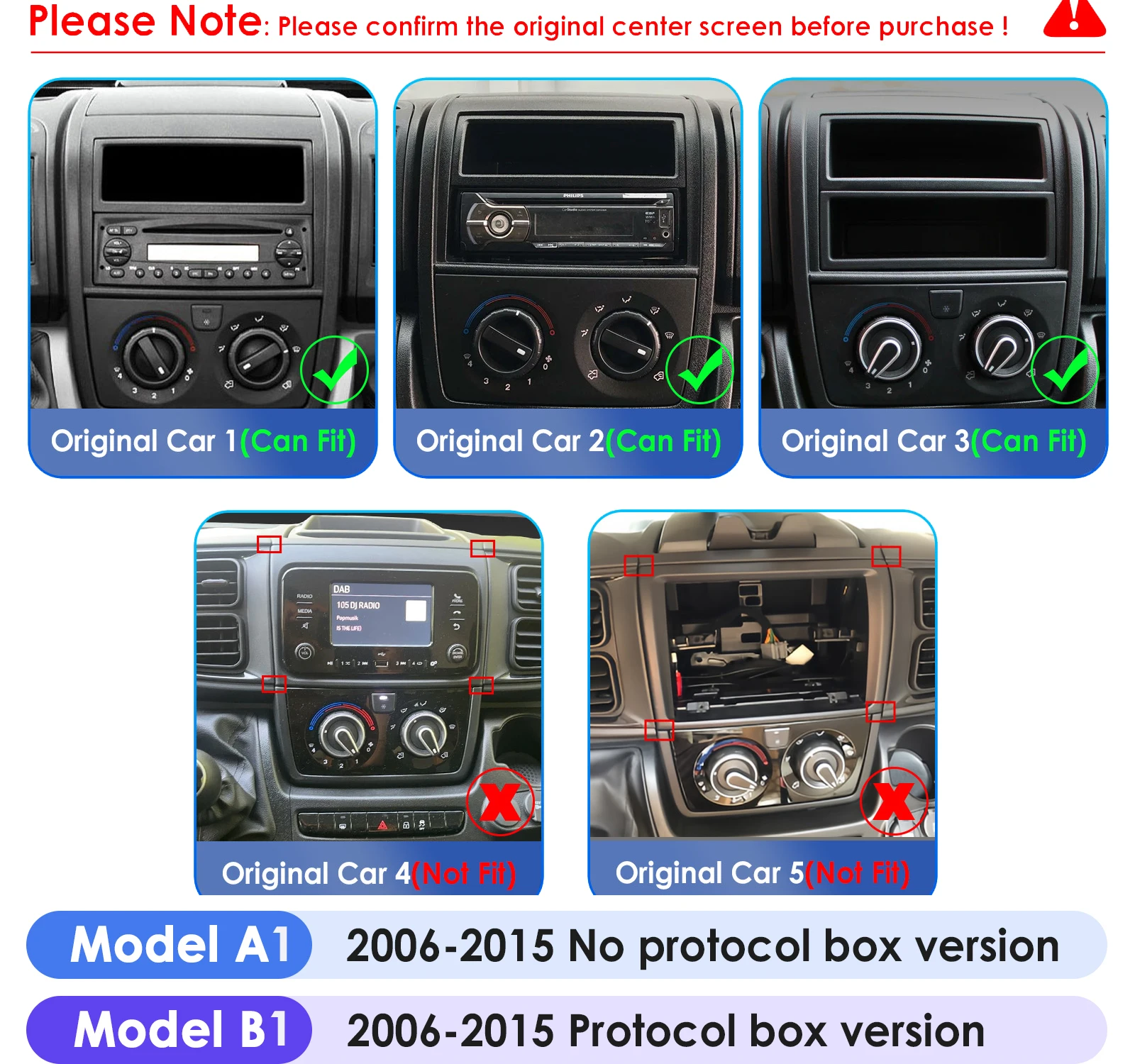 AURAAI X100 Android 13 Autoradio Für Fiat Ducato 3 für Citroen Jumper 2 für Peugeot Boxe Carplay Dual Mic ADAS 360 Kamera UIS7870 – Detail 1