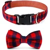 Adjustable Plaid Dog Bow Tie Cat Bowtie Soft Pet Neckwear for Small Medium Dogs Puppy Chihuahua Best Gift Idea 6